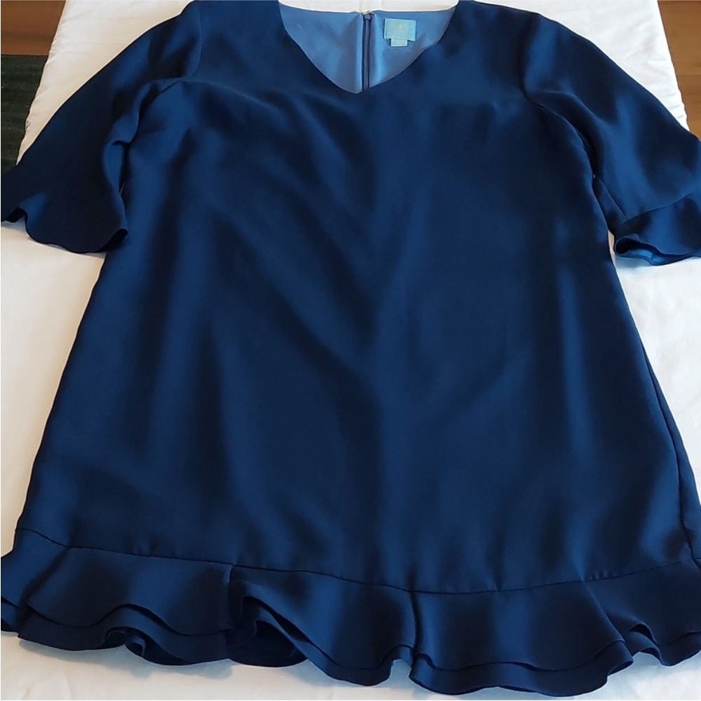 CeCe Kate Navy Blue Dress Gently Loved